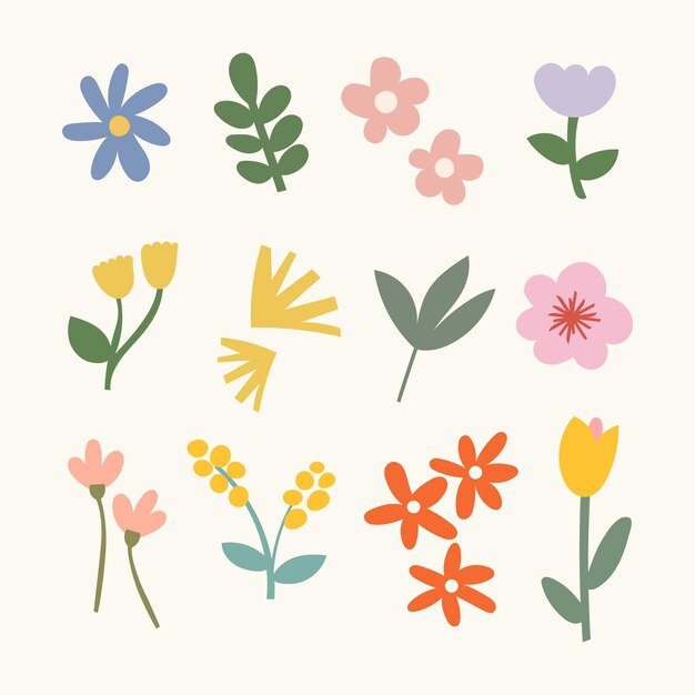 Vector flower abstract