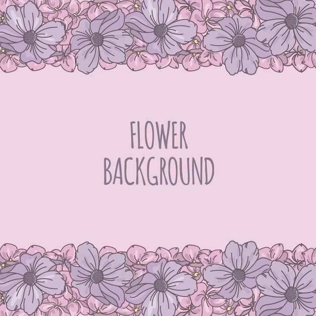 FLOWER BACKGROUND Decorative Frame 