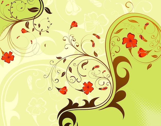 Flower background, element for design, vector illustration