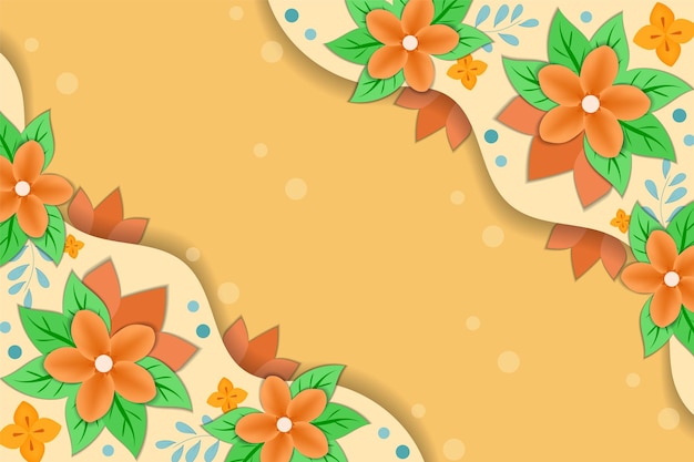 Flower background realistic design illustration