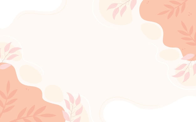 Premium Vector | Flower background template flat handdrawn