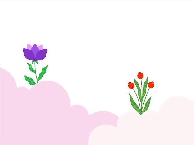 Flower Background Valentines Day Illustration