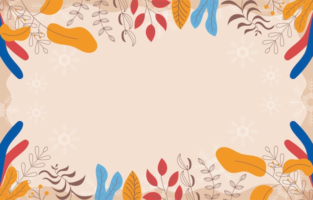 Vector flower background with copy space