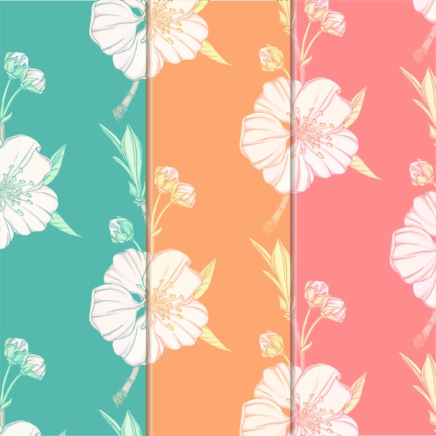 Flower background with spring flowers