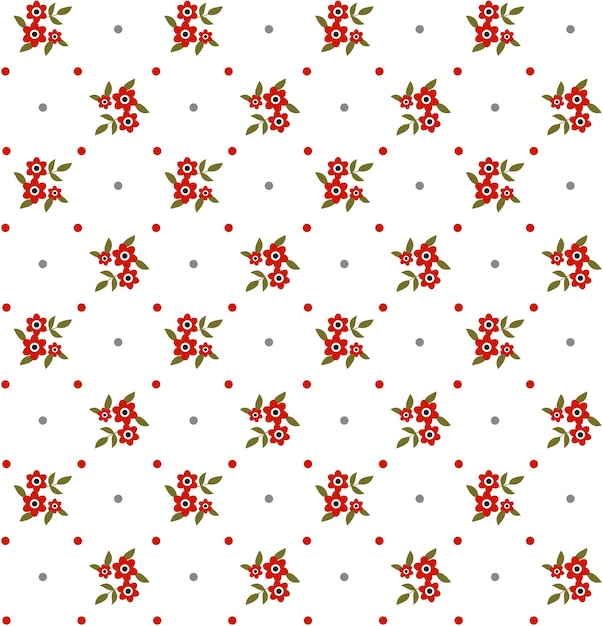 Vector flower backround seamless pattern