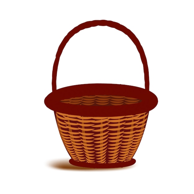 Vector flower basket