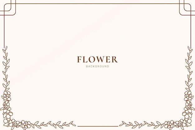 Vector flower botanical background