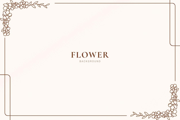 Flower botanical background