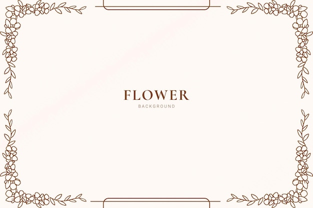 Vector flower botanical background