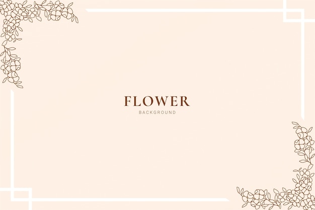 Flower botanical background