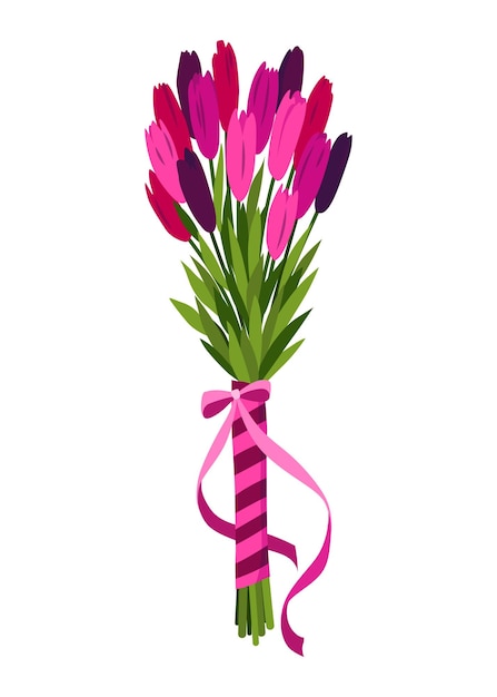 Вектор Икона цветочного букета мультфильм цветущий букет растений для вазы или горшка красочная луговая зелень садовые цветы вектор красивая плоская декоративная композиция цветочных бутонов