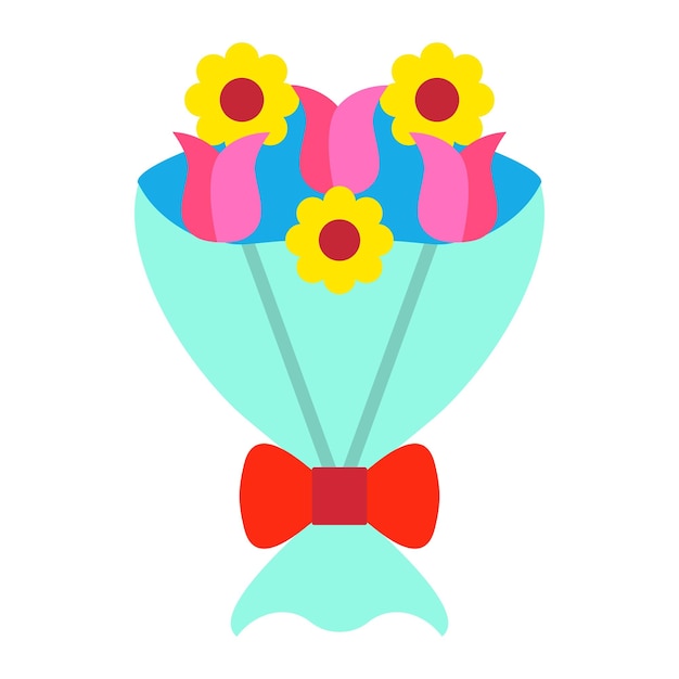 Vector flower bouquet icon