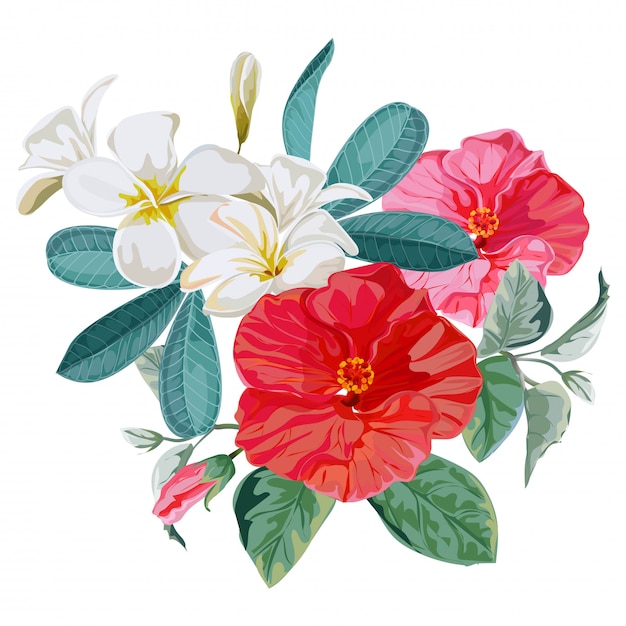 Vector flower bouquet vector illustration