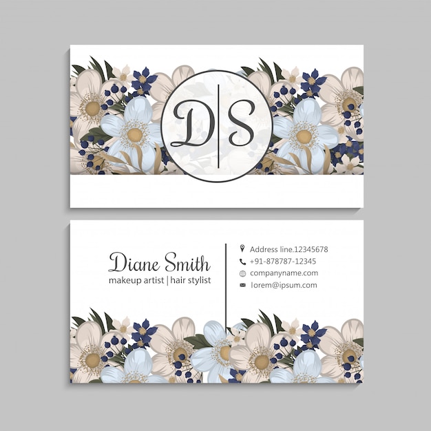 Flower business cards