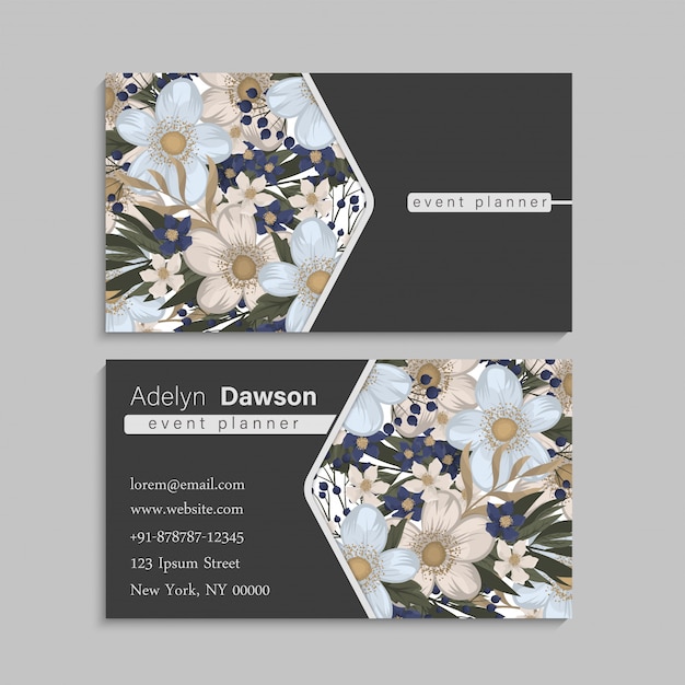 Flower business cards