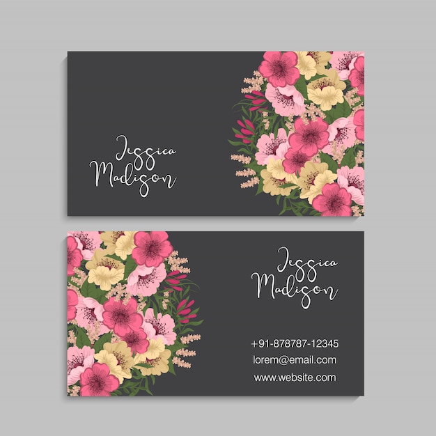 Flower business cards