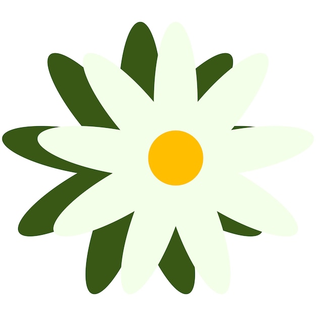 Flower cartoon in icon style