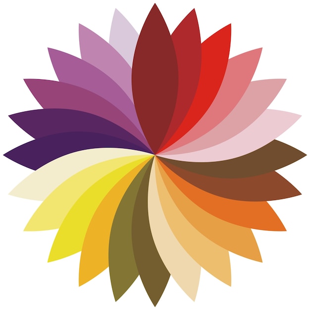 Цветочный силуэт лотоса для дизайна Векторная иллюстрация