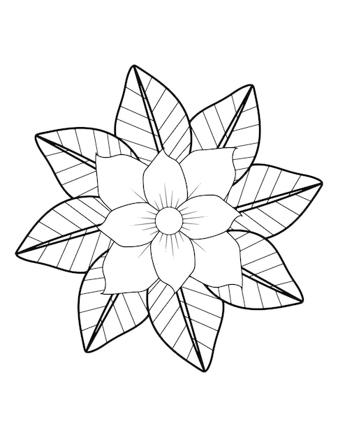 Flower coloring book page, Adult Coloring book page for amazon. Flower coloring Book Page.