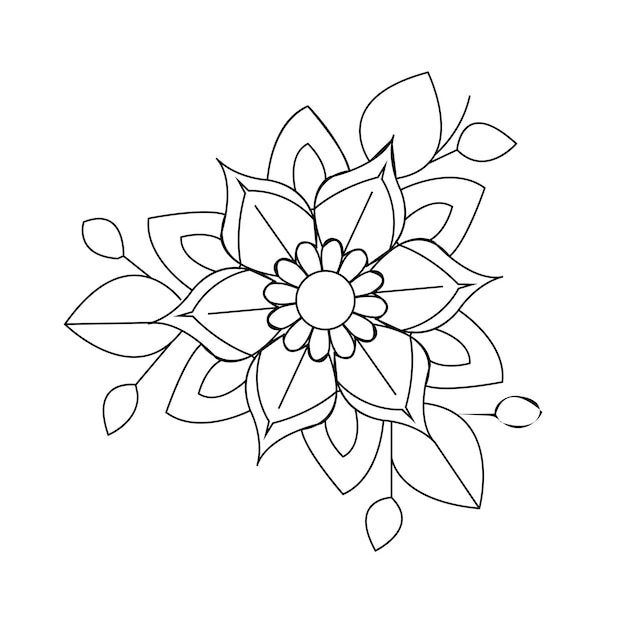 Flower Coloring page for kids