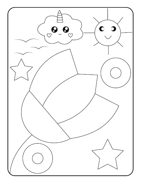 flower coloring pages for kids