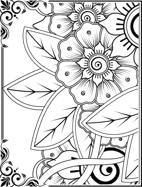 Flower Coloring Pages For Kids