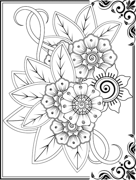 Flower Coloring Pages For Kids