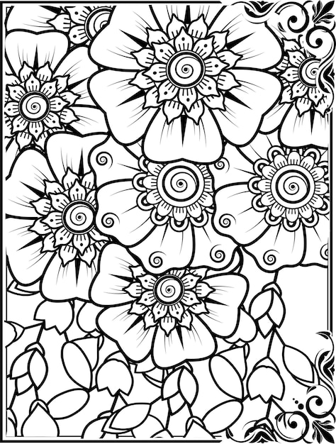 Flower Coloring Pages For Kids