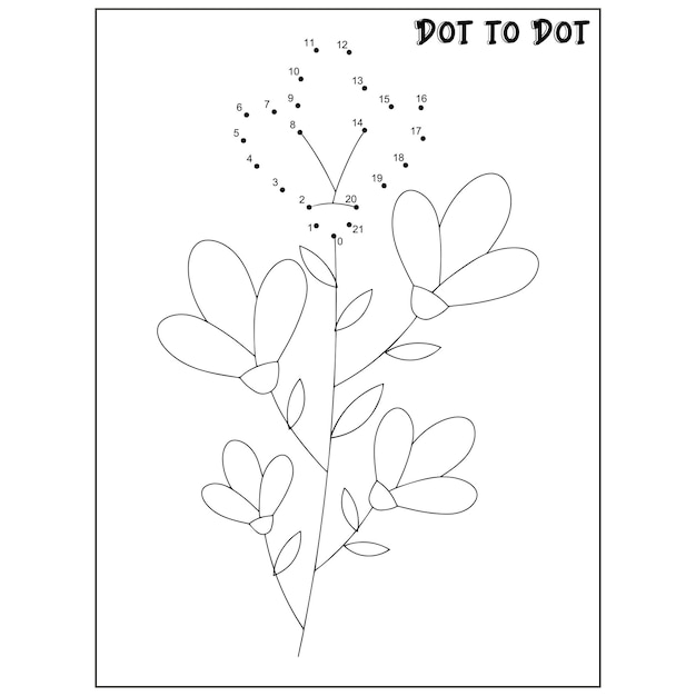 Flower connect the dots activities