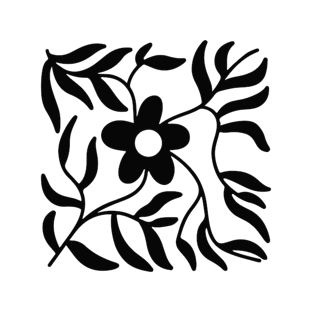 Flower decoration design logo inspiration