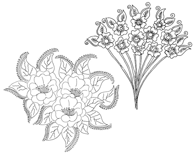 flower design drawing