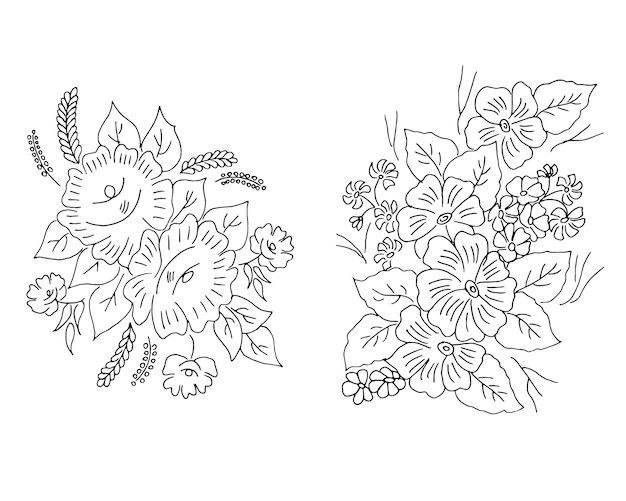 flower design drawing