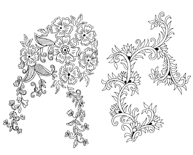 flower design drawing