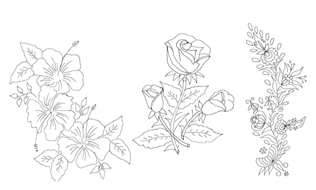 flower design drawing