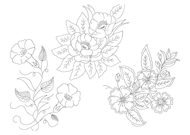 flower design drawing