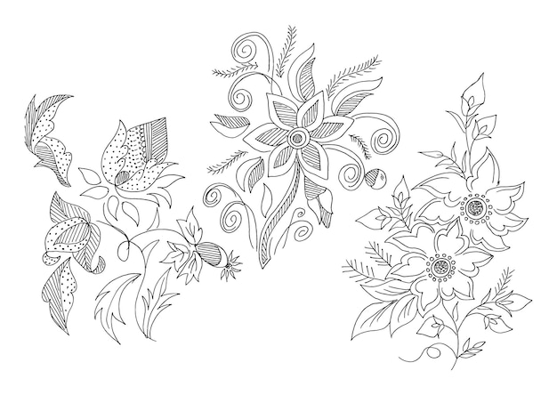 Вектор Рисунок цветочного дизайна