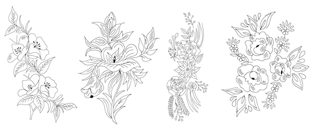 flower design drawing