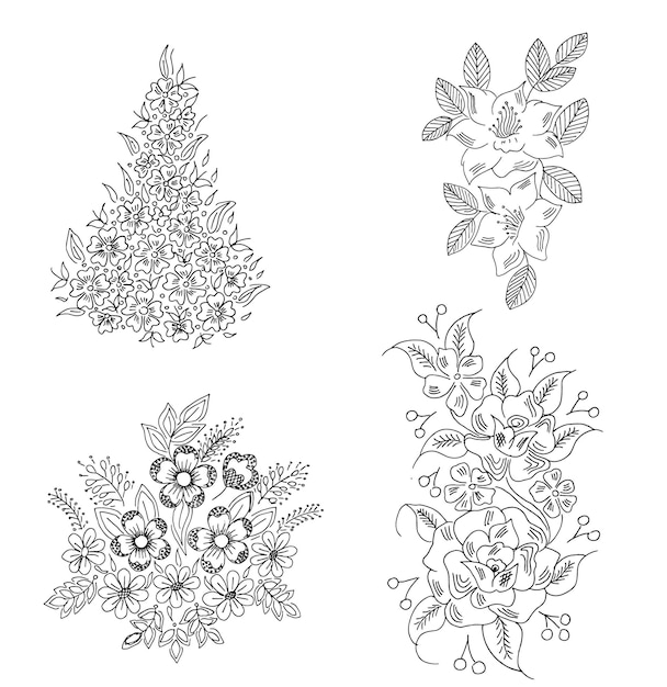 flower design drawing