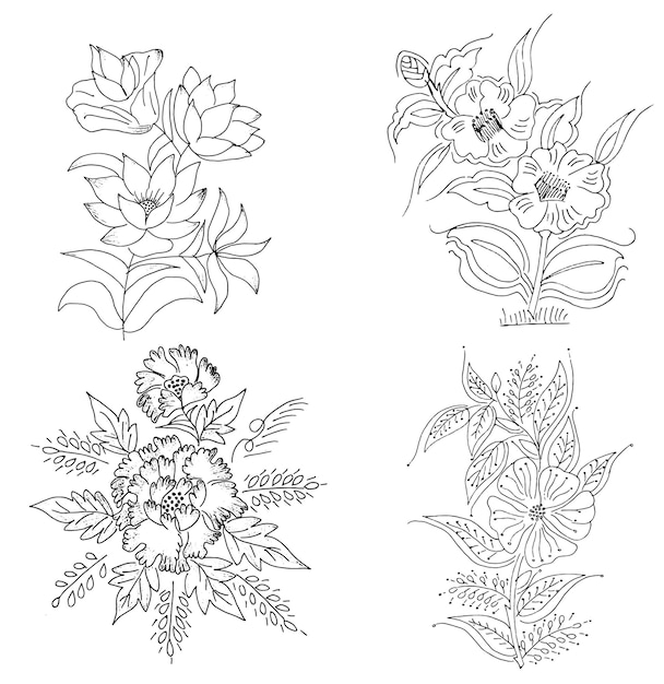 Рисунок цветочного дизайна