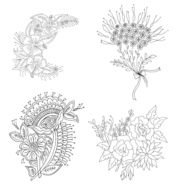 フラワーデザイン画