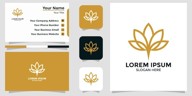 Logo floreale e carta di branding