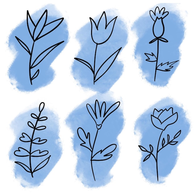 190+ Blue Flower Blooming Stock Illustrations, Royalty-Free Vector Graphics  & Clip Art - iStock