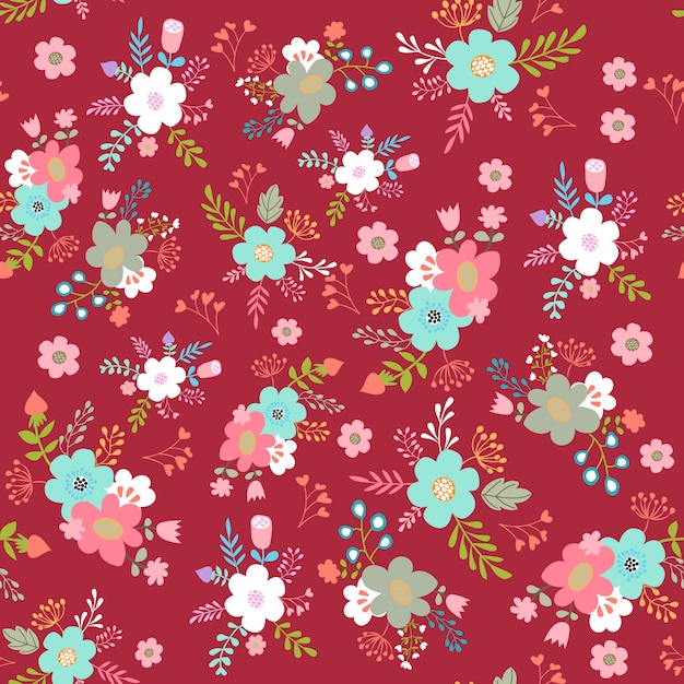 Flower fabric pattern