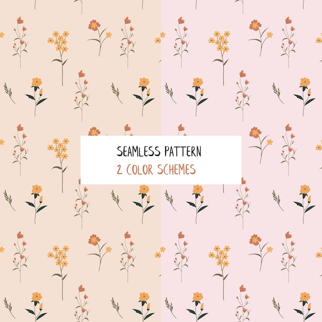 flower floral seamless pattern background