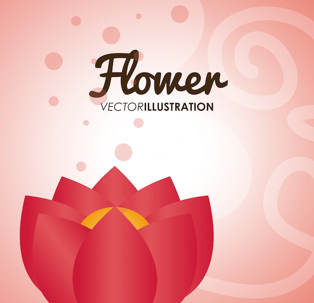 Vector flower of garden design