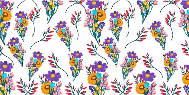 Flower Grain Textile Design