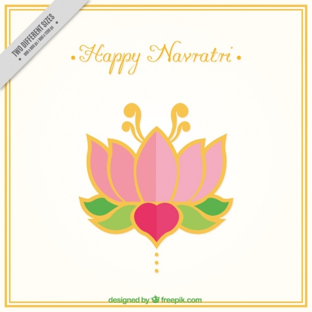 Flower happy navratri background