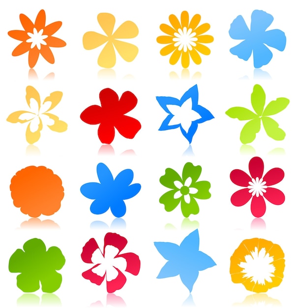 Vector flower icon2