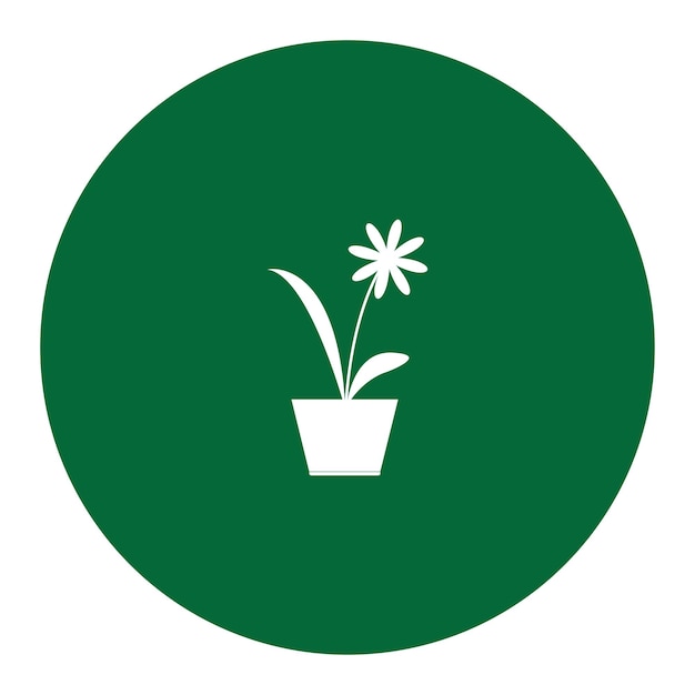 花瓶の花のロゴ