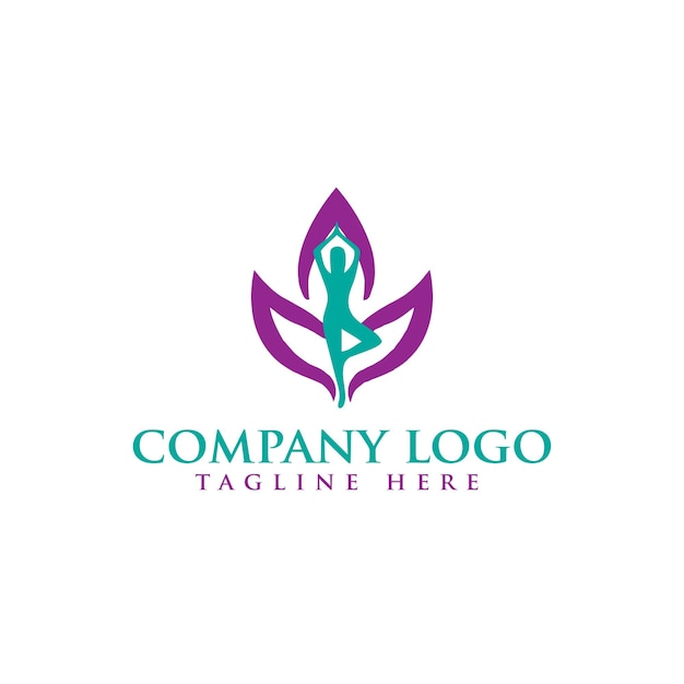 Flower Leaf for Spa Cosmetic Therapy Skin Care logo design